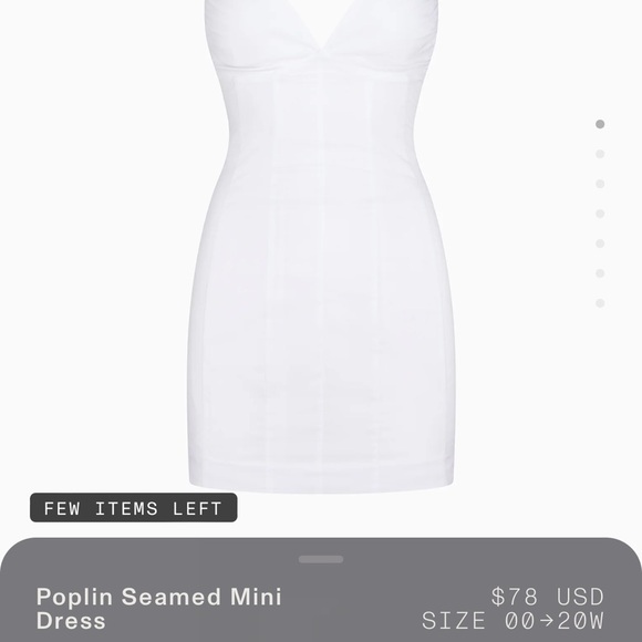 KHY POPLIN SEAMED MINI DRESS - Picture 2 of 2